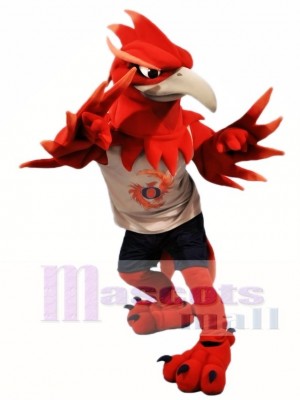 Red Phoenix Mascot Costumes 