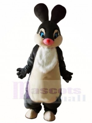 Gray Easter Bunny Rabbit Hare Mascot Costumes Animal