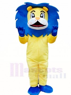 Blue Mane Lion Mascot Costumes Animal