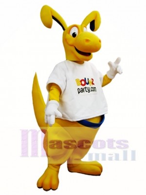 Yellow Kangaroo Mascot Costume Roo Mascot Costumes Animal