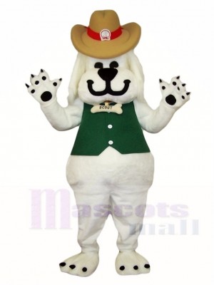 White Dog Mascot Costumes Animal