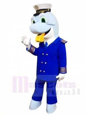 Caption Blue Dolphin Mascot Costumes Sea