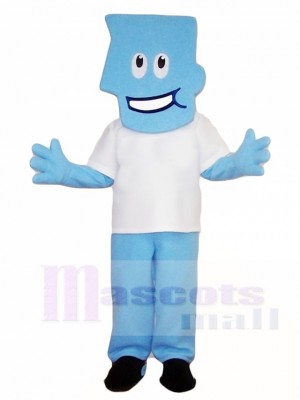 Blue Man Mascot Costumes People 