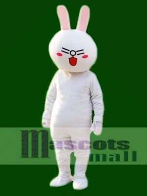 Laugh Cony Rabbit Bunny Mascot Costumes Line Town Friends