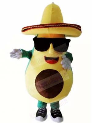 Cool Mexican Avocado Mascot Costumes Fruit Food Plant