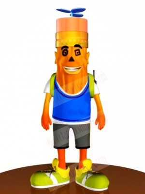 Orange Pencil Mascot Costumes Stationery