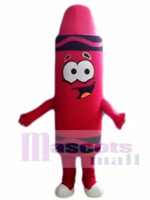 Red Lipstick Crayon Mascot Costumes
