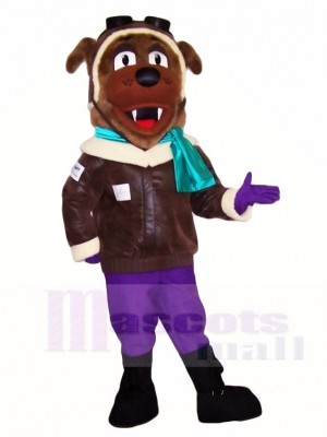 Pilot Brown Dog Mascot Costumes Animal