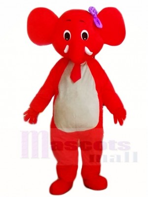Cute Red Elephant Mascot Costumes Animal 