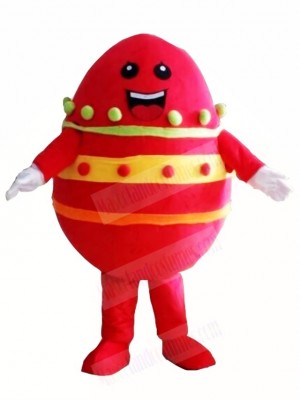 Red Paschal Easter Egg Mascot Costumes 