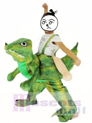 Children/ Kids Piggyback Carry Me Ride on Velociraptor Dinosaur Dragon Mascot Costume