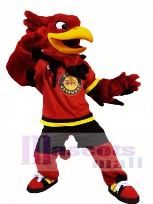 Red Gryphon Griffin Mascot Costumes 