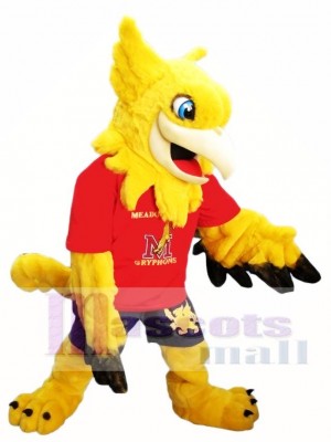 Yellow Gryphon Griffin Mascot Costumes 