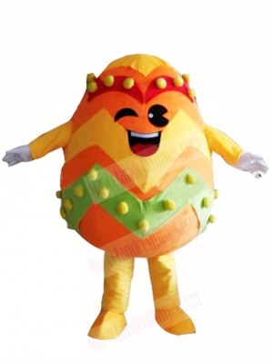 Orange Paschal Easter Egg Mascot Costumes 