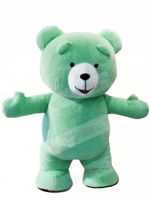Mint Green Teddy Bear Mascot Costumes Animal 