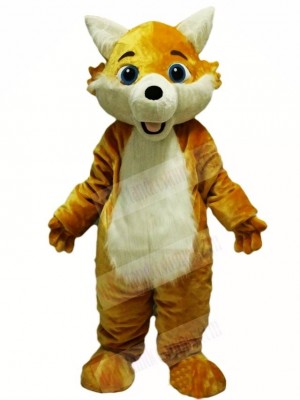 Yellow Fox Wolf Mascot Costumes Animal 