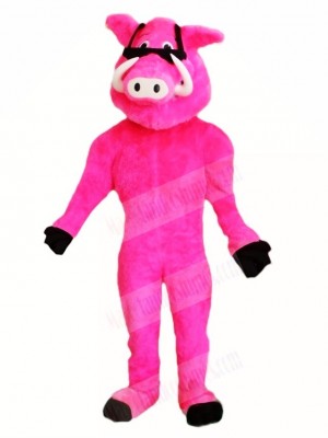 Pink Pig Mascot Costumes Animal 