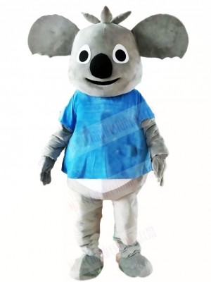 Blue Shirt Koala Bear Mascot Costumes Animal 