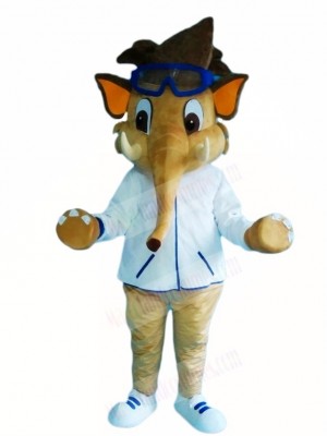 Elephant in White Shirt Mascot Costumes Animal