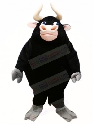 Black Bull Mascot Costumes Farm Animal