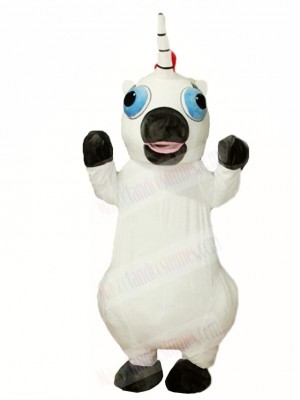 White Unicorn Mascot Costumes 