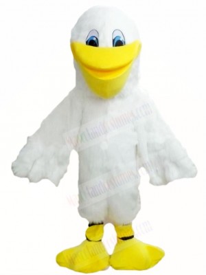 White Pelican Bird Mascot Costumes Animal 
