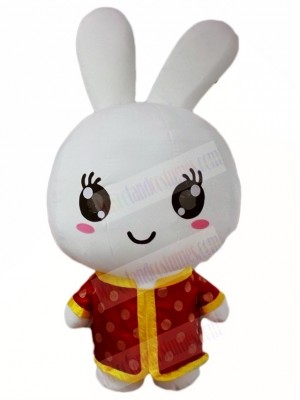 Red Shirt Rabbit Easter Bunny Mascot Costumes Animal 