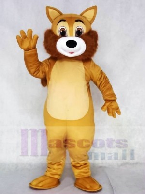 Brown Squirrel Mascot Costumes with Tan Belly Animal