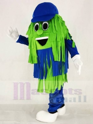 Blue & Green Car Wash Cleaning Brush Mascot Costumes 
