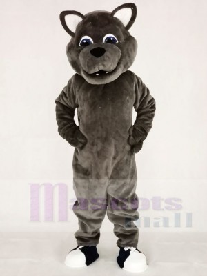 Gray Sport Power Wolf Mascot Costumes Animal 
