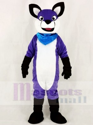 Fursuit Purple Wolf Husky Dog Mascot Costumes Animal  