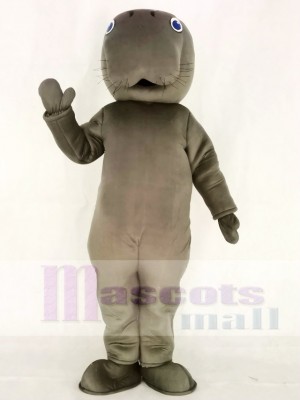 Gray Manatee Mascot Costumes Animal 