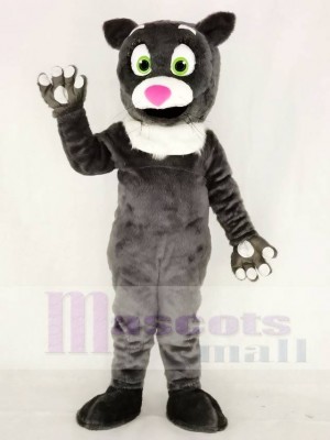 Hairy Gray Cat Mascot Costumes Animal 