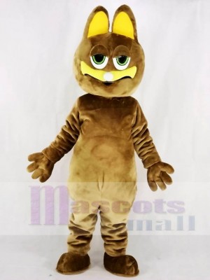 Fat Brown Cat Mascot Costumes Animal 