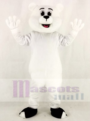 White Polar Bear Mascot Costumes Animal 