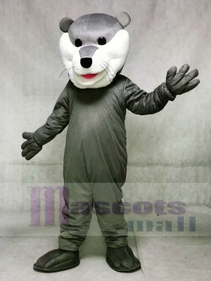 Cute Grey Champ Otter Hockey Mascot Costumes Animal
