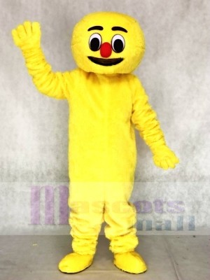 Hairy Yellow Boogie Man Adult Mascot Costumes 