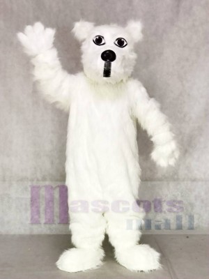 Hairy White Scottie Dog Mascot Costumes Animal