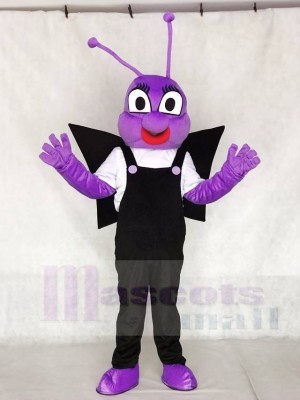 Purple and Black BEE Dudu Bobo Toot Mascot Costumes Insect