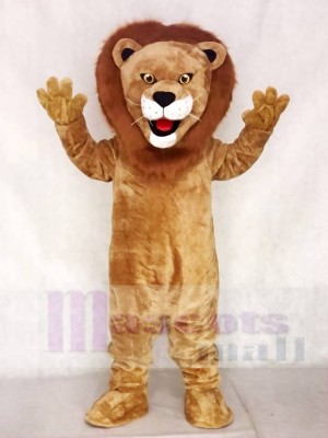 Realistic Animal Male Fierce Lion Mascot Costume