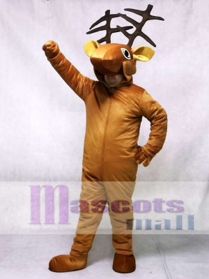 Coffee Deer Open Face Kids Mascot Costume