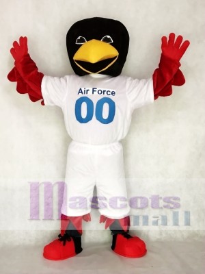 Air Force Mascot Costume Red Bird Mascot