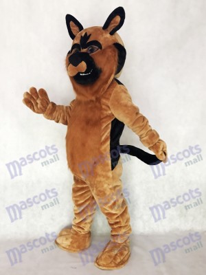 Long Hair Brown German Shepard Dog Mascot Costume Animal