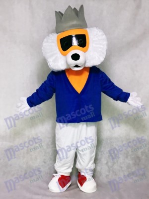 Cute Alley Cat with Blue Shirt Mascot Costume Animal 