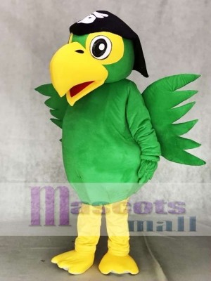 Realistic Green Pirate Parrot Bird Mascot Costumes