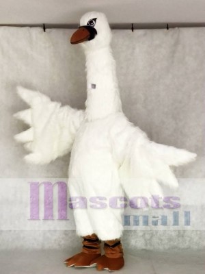 New White Swan Mascot Costumes Bird 