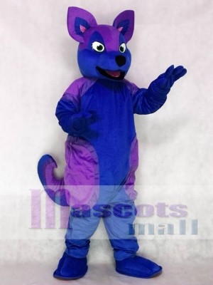 Blue and Purple Husky Dog Fursuit Mascot Costume Animal
