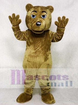 Dark Brown Bear Mascot Costume 