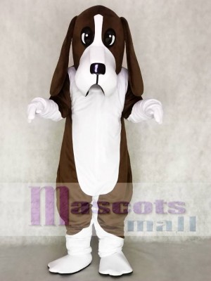 Cute Brown Basset Hound Dog Mascot Costumes Animal