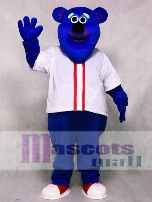 Custom Color Blue Fresno Grizzlies Parker T. Bear Mascot Costume 